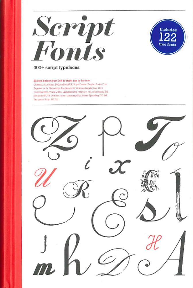 Book cover of "Script Fonts"